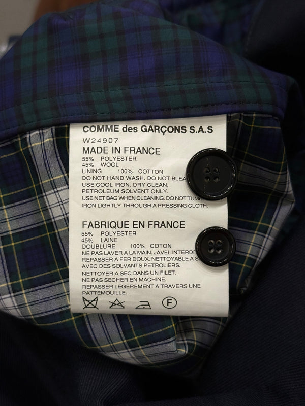2000s Comme des Garçons wool deconstructed blazer