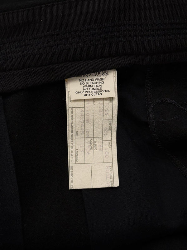 1990s Emporio Armani bondage moto pants