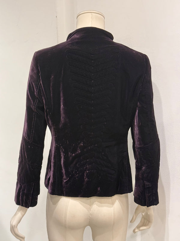 A/W2004 Gucci by Tom Ford paneled velour jacket