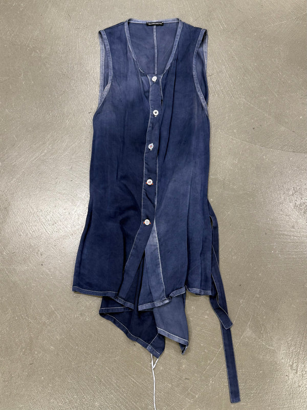 S/S2005 Ann Demeulemeester buttons-up sleeveless shirt
