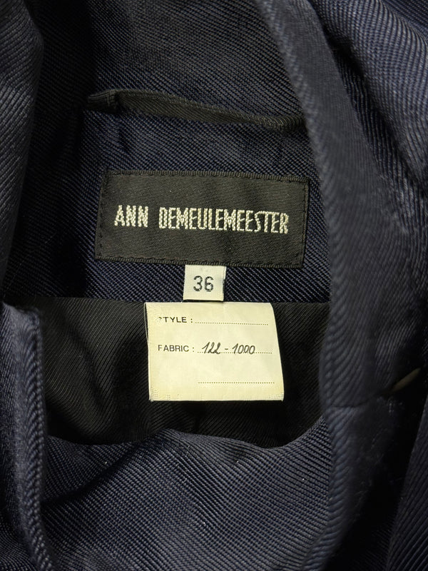 A/W2012 Ann Demeulemeester runway asymmetrical back-zip jacket