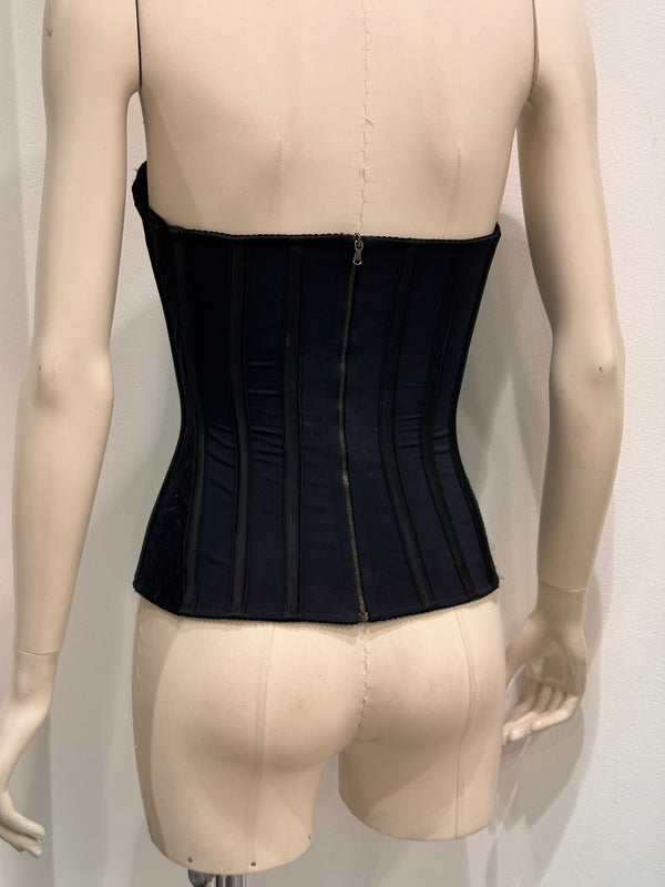 A/W2023 Dolce & Gabbana lace-up corset top