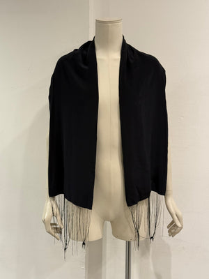 A/W2008 Ann Demeulemeester wool metal fringed scarf