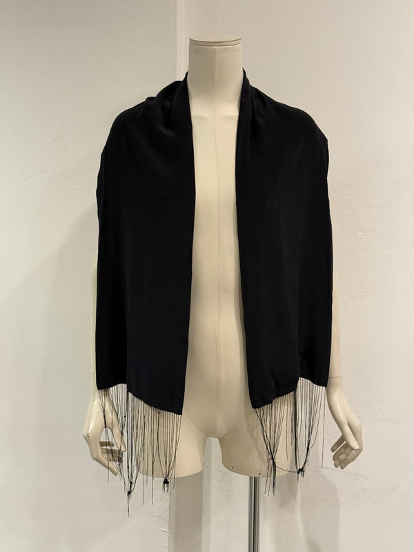 A/W2008 Ann Demeulemeester wool metal fringed scarf