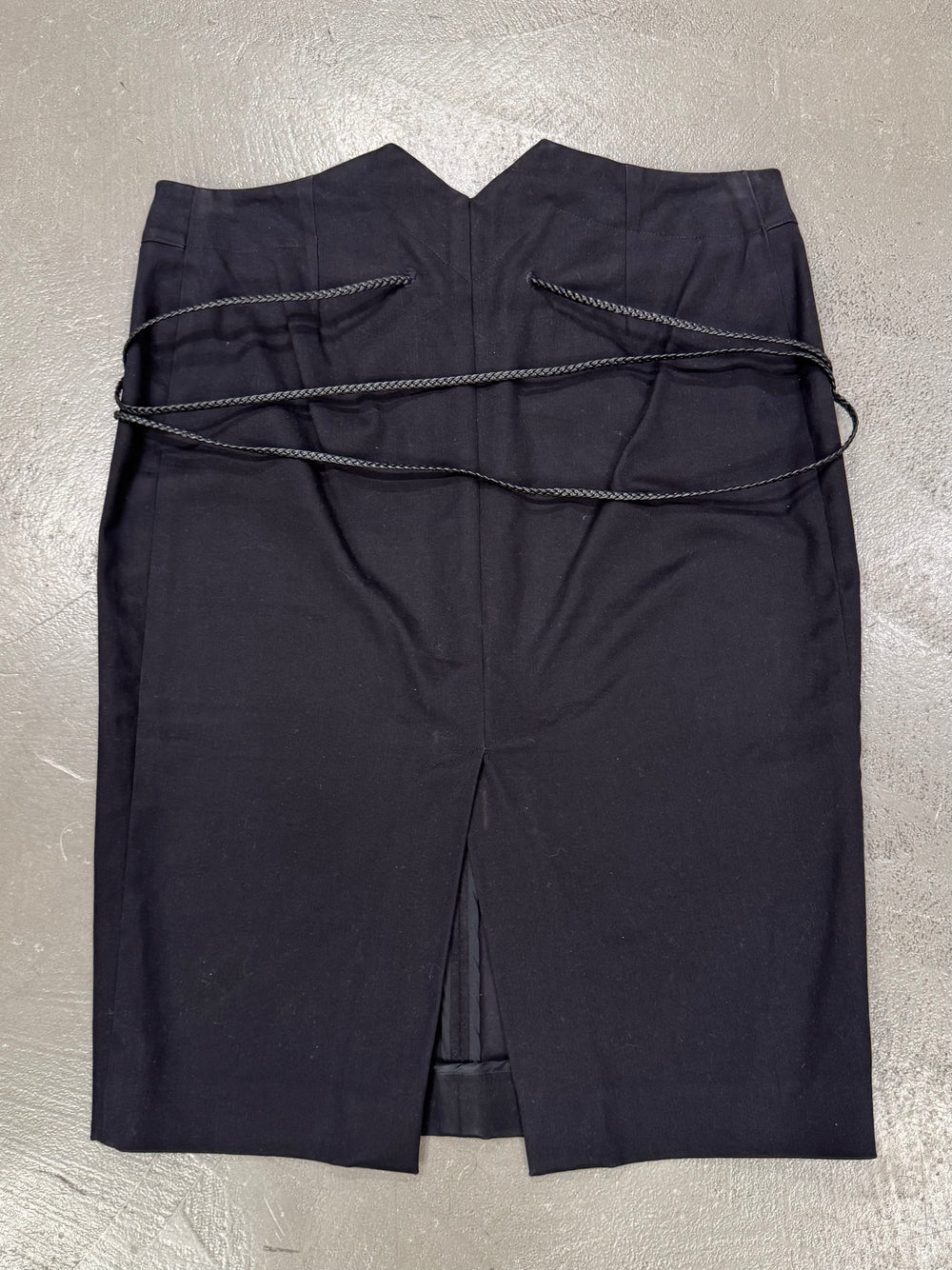 A/W 2002 Gucci by Tom Ford skirt with leather cord