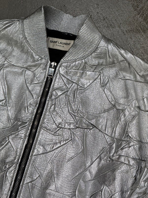 A/W2016 Saint Laurent by Hedi Slimane sample leather bomber jacket