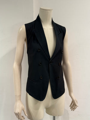 S/S2009 Ann Demeulemeester runway double breasted bondage vest