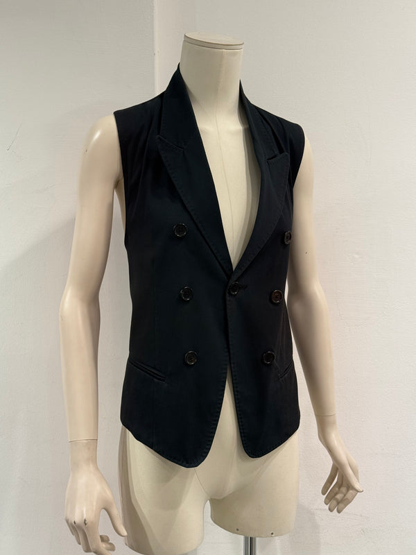S/S2009 Ann Demeulemeester runway double breasted bondage vest