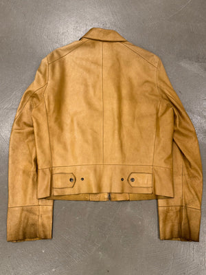 1990s Dolce & Gabbana cropped leather jacket