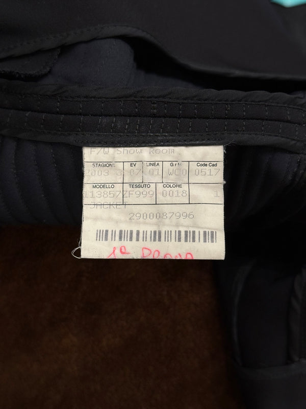 A/W2003 Gucci by Tom Ford military jacket with quilted panels