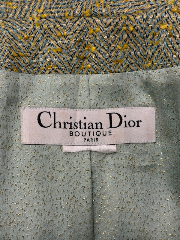 1998 Christian Dior by John Galliano tweed blazer jacket