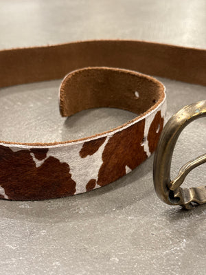 2000s Dolce & Gabbana pony hair belt