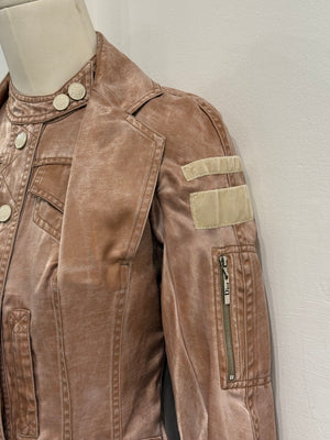 S/S2005 Christian Dior by Galliano runway silk officer jacket