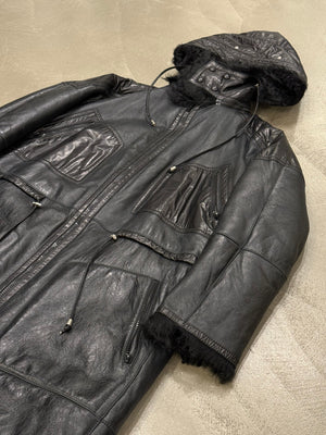2000s Gucci shearling leather parka
