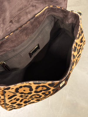 2000s Fendi mama bag in cavallino Leopard
