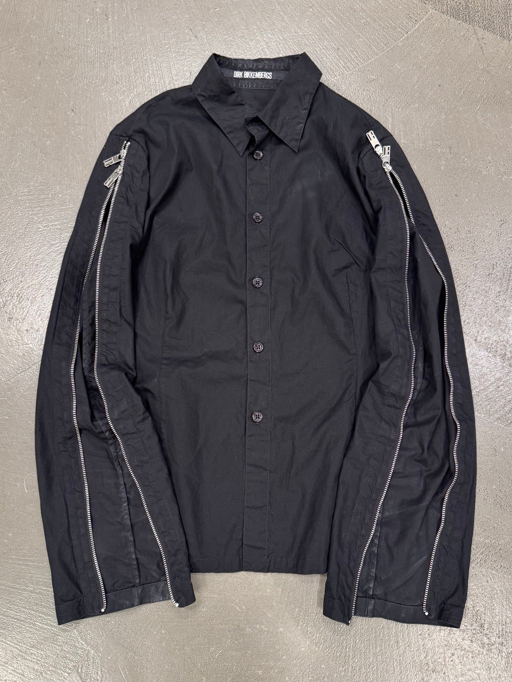 1990s Dirk Bikkembergs zipper sleeves shirt