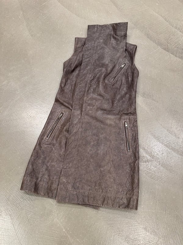 S/S2011 Rick Owens long leather vest