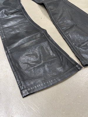 2022 Rick Owens coated “bolans bootcut” pants