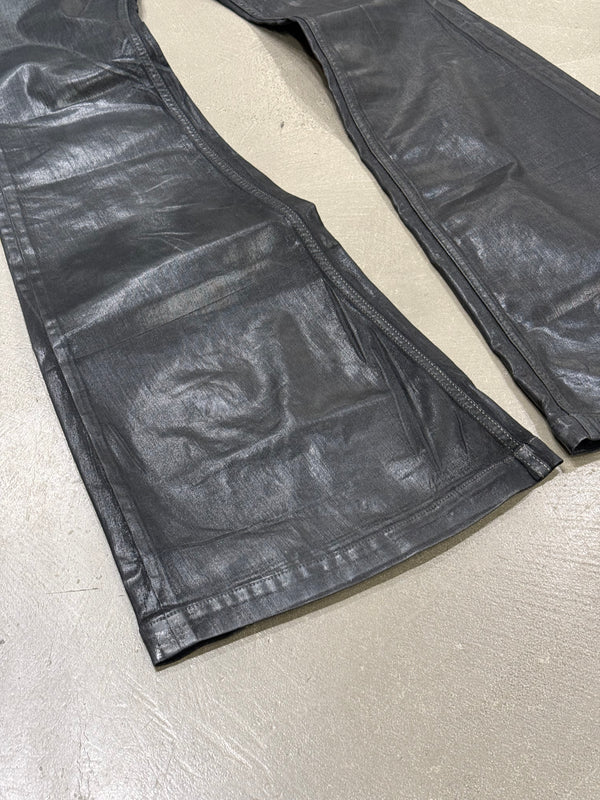 2022 Rick Owens coated “bolans bootcut” pants