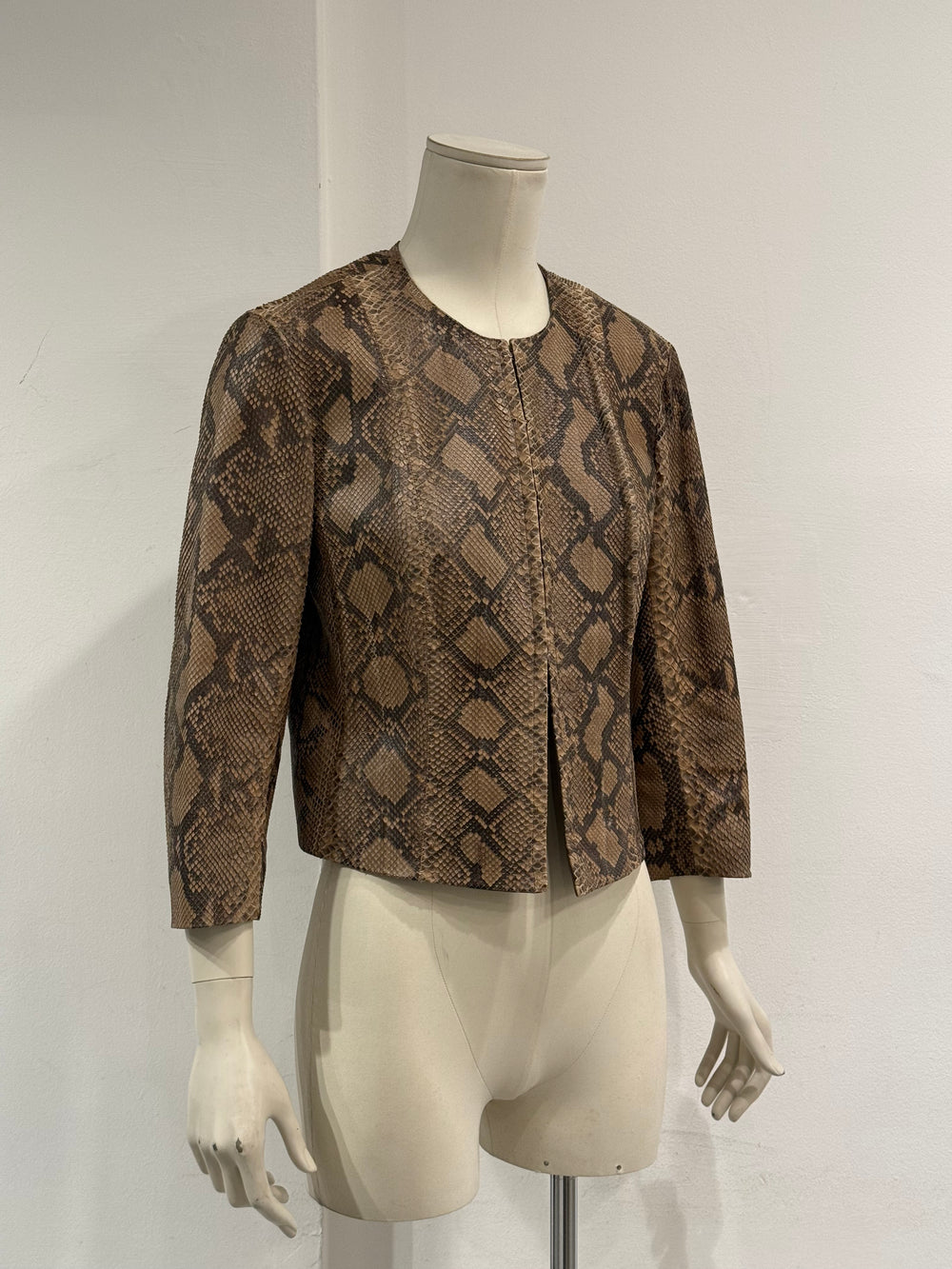 2000s Plein Sud phyton leather jacket