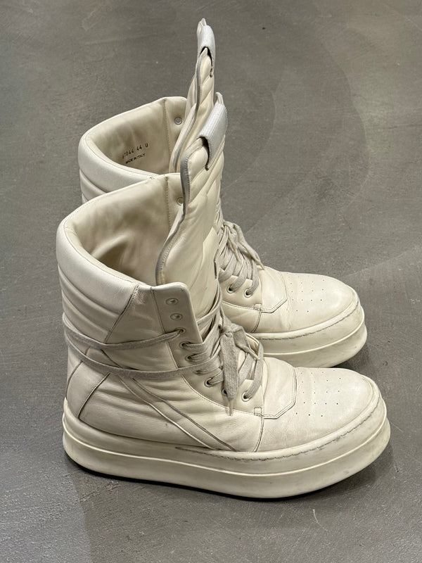 Rick Owens megageobasket leather sneakers
