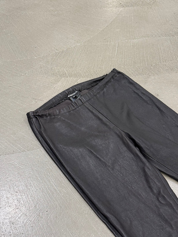 2000s Ann Demeulemeester extra long leather leggings