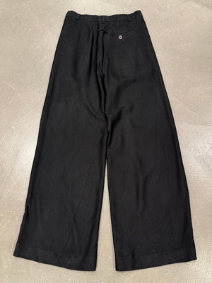 Jean Paul Gaultier wide leg tailored cropped trousers