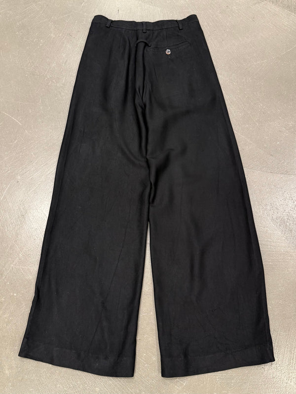 Jean Paul Gaultier wide leg tailored cropped trousers
