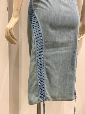 A/W2002 Christian Dior by Galliano lace-up skirt