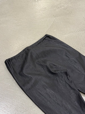 2000s Ann Demeulemeester extra long leather leggings