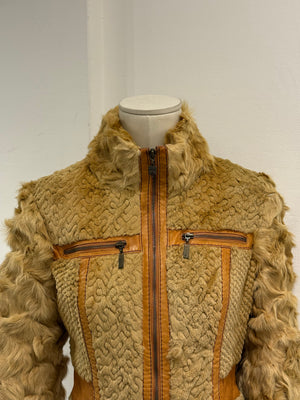 F/W2008 Cavalli rabbit fur hybrid soldier jacket