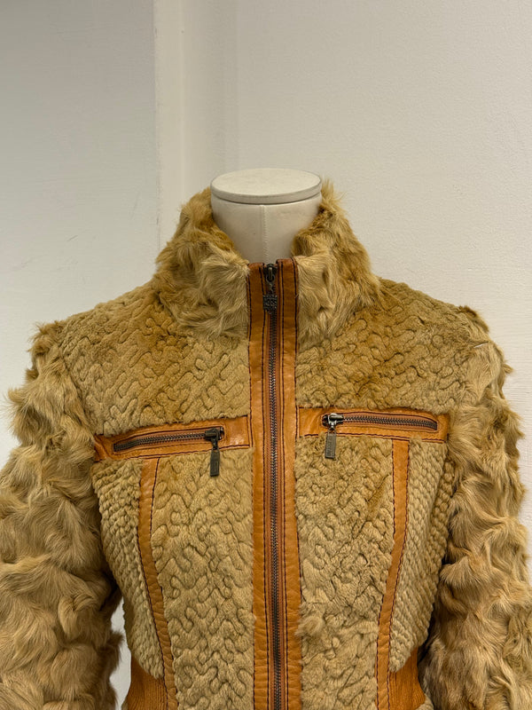 F/W2008 Cavalli rabbit fur hybrid soldier jacket