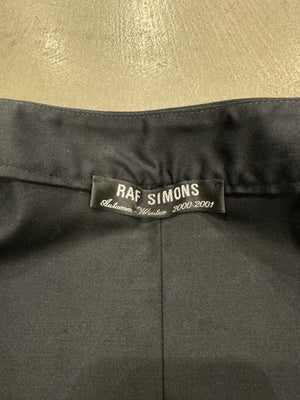 A/W2000 Raf Simons batwing 3/4 zip layered jacket