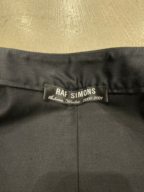 A/W2000 Raf Simons batwing 3/4 zip layered jacket