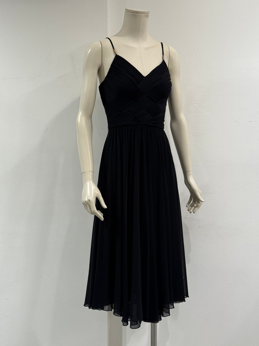 2000s Roberto Cavalli ruched midi dress
