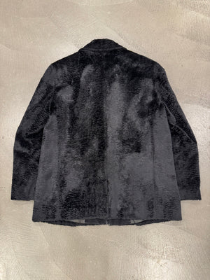 1990s ARMANI faux pony hair coat