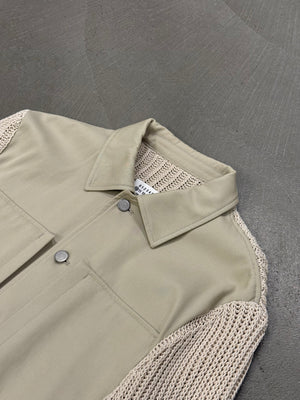 S/S2020 Maison Margiela ribbed-sleeve hybrid jacket