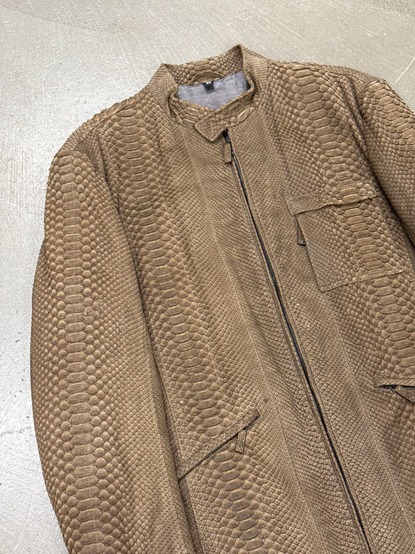 2008 Giorgio Armani python leather jacket