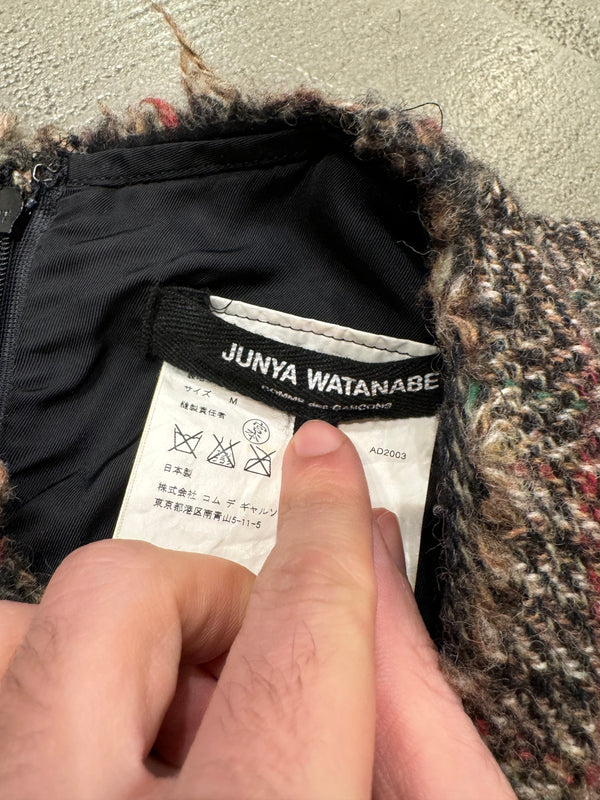 A/W2003 Junya Watanabe Comme des Garçons tweed runway asymmetrical dress