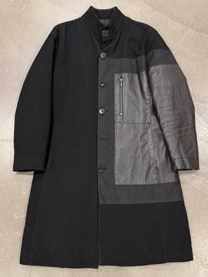 1990s Dirk Bikkembergs hybrid wool coat