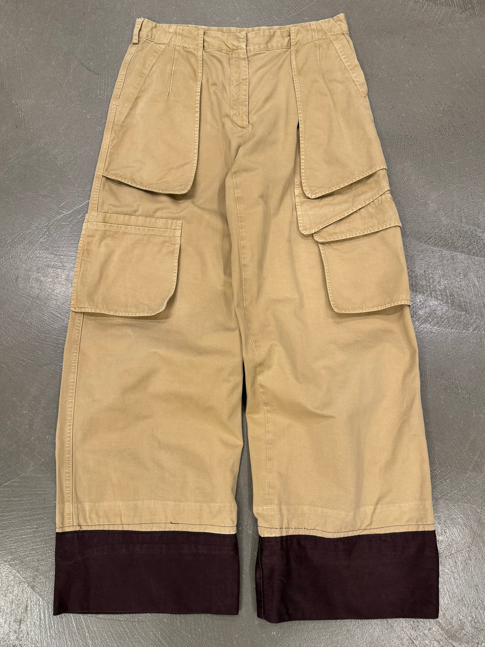 2000s Dries Van Noten wide cargo pants