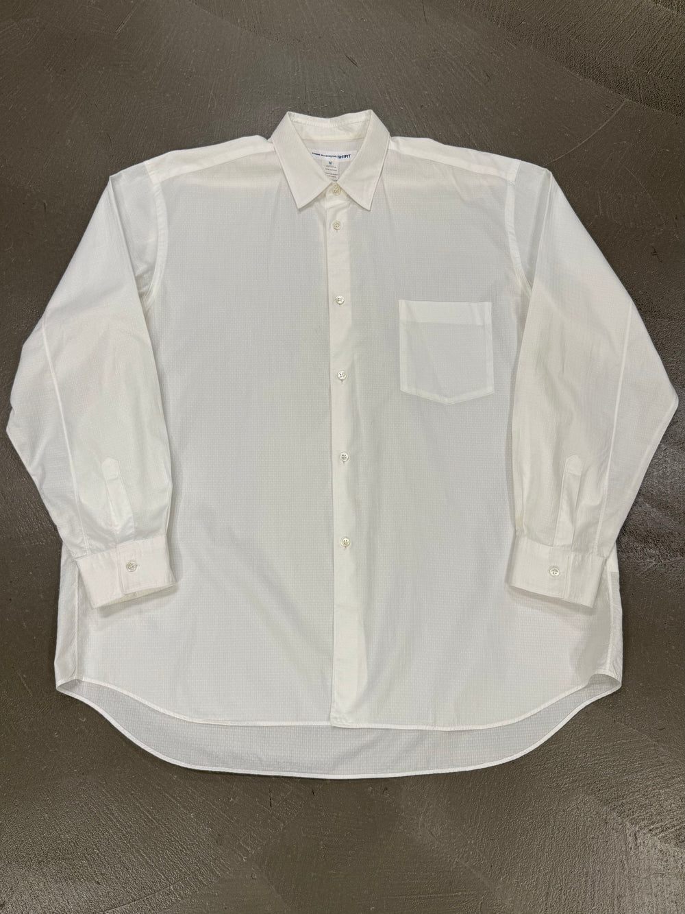 2010s Comme des Garçons oversized cotton long sleeve shirt