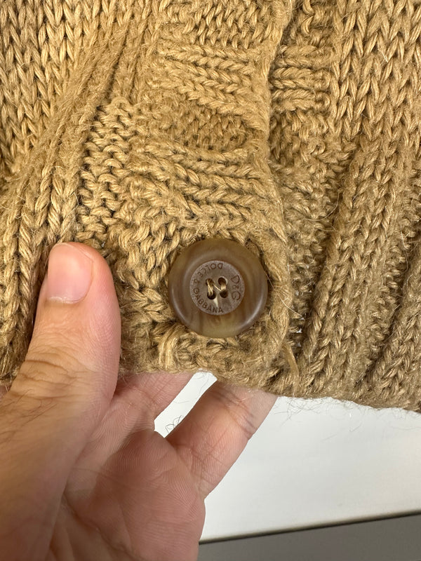 2000s D&G elongated sleeves mohair cardigan