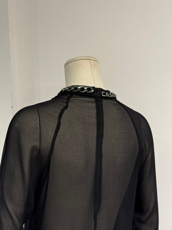 2000s Pierre Balmain neck chain mini dress