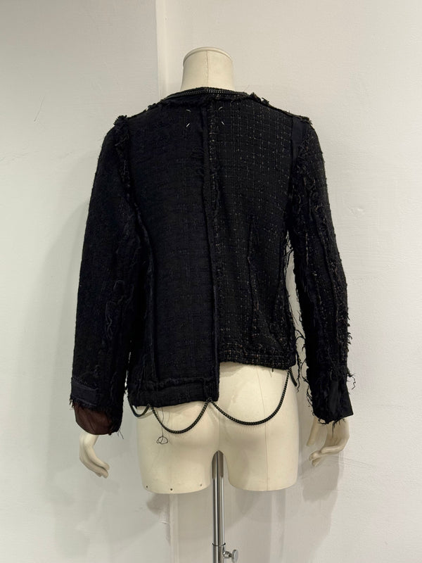 A/W2004 MAISON MARGIELA artisanal reconstructed jacket with metal chains