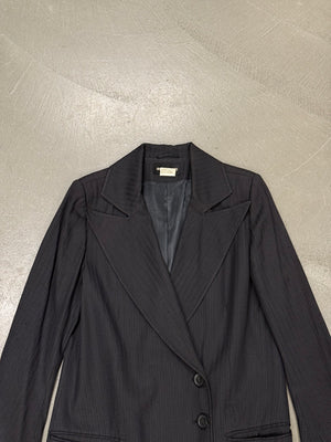 2000s Ann Demeulemeester pinstripe tailored blazer