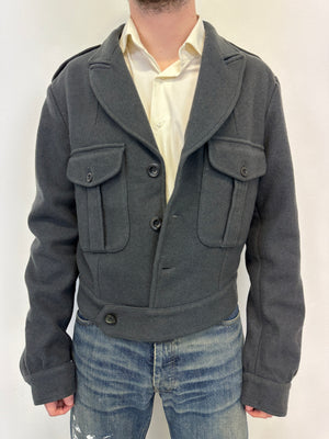 2000s Miu Miu Cargo wool cropped jacket