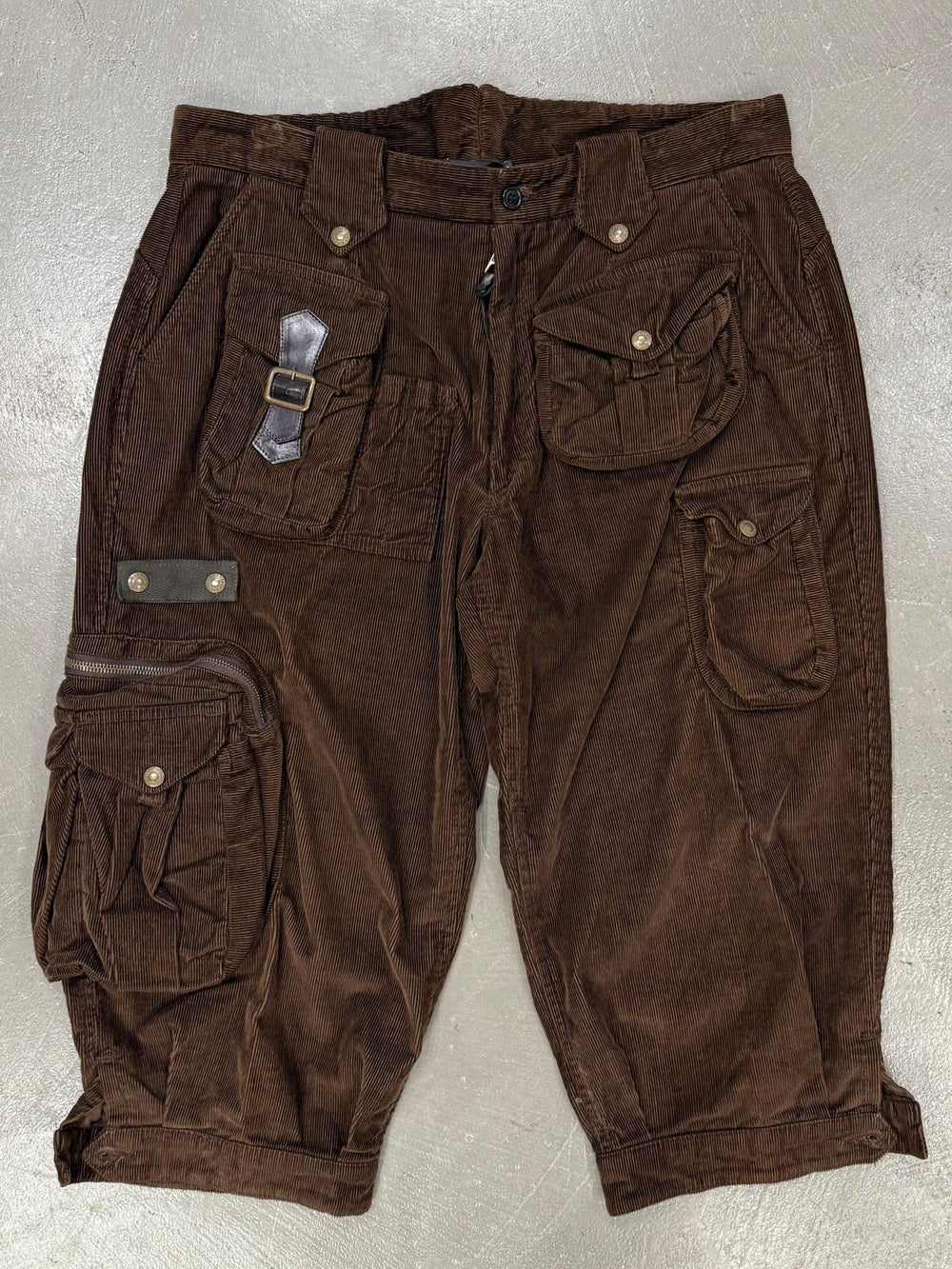 A/W2002 Dolce & Gabbana runway corduroy cargo shorts
