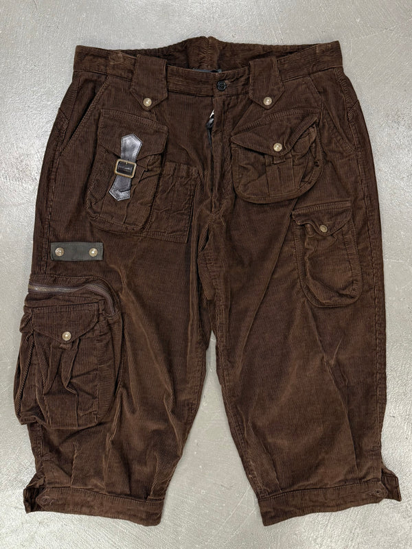 A/W2002 Dolce & Gabbana runway corduroy cargo shorts