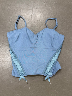 2004 Christian Dior by Galliano lace-up corset top